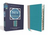 NIV Study Bible, Fully Revised Edition, Leathersoft, Teal/Gray, Red Letter, Thumb Indexed, Comfort Print
