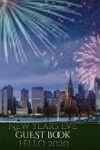 New Years Eve skyline blank guestbook hello 2020 NYC creative journal