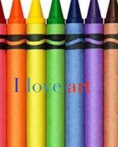 I love art crayon creative blank coloring book - Huhn, Michael