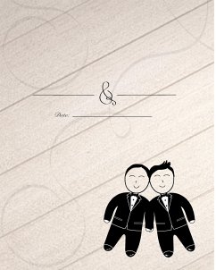 Gay Wedding Guest Book - Mantablast