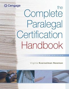 The Complete Paralegal Certification Handbook - Newman, Virginia Koerselman