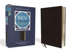 NIV Study Bible, Fully Revised Edition, Large Print, Bonded Leather, Black, Red Letter, Comfort Print - Zondervan