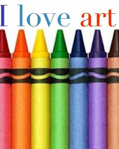 I love art crayon creative blank coloring book - Huhn, Michael; Huhn, Michael
