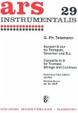 Konzert in D-Dur für D-Trompete, Streicher und Bc TWV 51:D7 - Partitur
