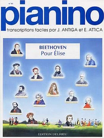 BEETHOVEN Ludwig van Lettre ŕ Elise - Pianino 46 piano Partition BEETHOVEN Ludwig van Lettre ŕ Elise - Pianino 46 piano Partition