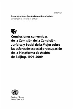 Conclusiones convenidas de la Comisión de la Condición Jurídica y Social de la Mujer sobre las esferas de especial preocupación de la Plataforma de Acción de Beijing, 1996-2009 (eBook, PDF)