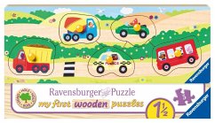 Ravensburger 03236 - Allererste Fahrzeuge, my first wooden puzzle, Greifpuzzle, 5 Teile