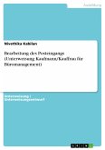 Bearbeitung des Posteingangs (Unterweisung Kaufmann/Kauffrau für Büromanagement) (eBook, PDF)