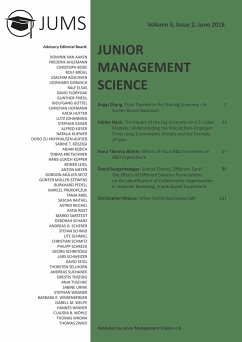 Junior Management Science, Volume 3, Issue 2, June 2018