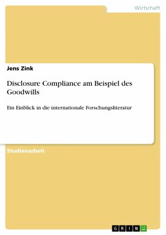 Disclosure Compliance am Beispiel des Goodwills (eBook, PDF) - Zink, Jens