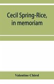 Cecil Spring-Rice, in memoriam