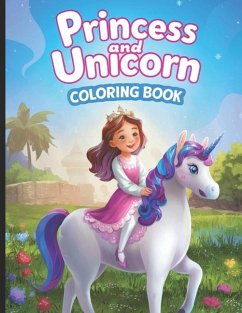 Princess and Unicorn Coloring Book - Center, The Coloring