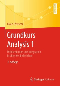 Grundkurs Analysis 1 (eBook, PDF) - Fritzsche, Klaus