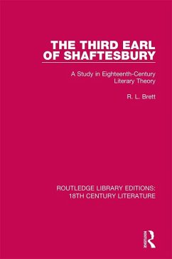 The Third Earl of Shaftesbury (eBook, PDF) - Brett, R. L.