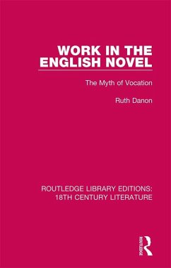 Work in the English Novel (eBook, PDF) - Danon, Ruth