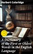 A Dictionary of the First or Oldest... - Bild 1