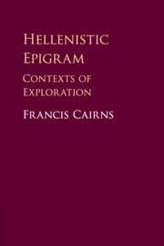 Hellenistic Epigram - Cairns, Francis