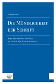 Die Mu¨ndlichkeit der Schrift (eBook, ePUB)