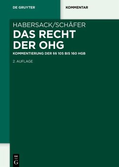 Das Recht der OHG (eBook, PDF) - Habersack, Mathias; Schäfer, Carsten