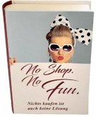 Geschenkschachtel "Buch" - No Shop. No Fun.