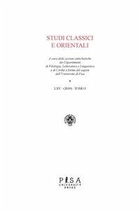 Studi Classici Orientali (eBook, PDF) - AA.VV.