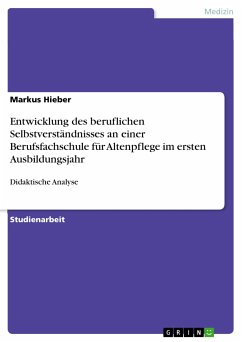 Entwicklung des beruflichen Selbstverständnisses an einer Berufsfachschule für Altenpflege im ersten Ausbildungsjahr (eBook, PDF)