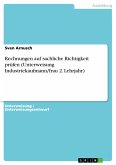 Rechnungen auf sachliche Richtigkeit prüfen (Unterweisung Industriekaufmann/frau 2. Lehrjahr) (eBook, PDF)