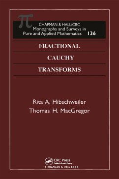 Fractional Cauchy Transforms (eBook, PDF) - Hibschweiler, Rita A.