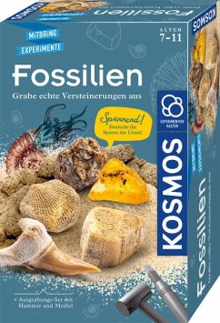KOSMOS 657918 - Fossilien, Ausgrabungs-Set, Experimentierkasten, Mitbring-Experimente