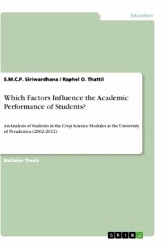 Which Factors Influence the Academic Performance of Students? - Thattil, Raphel O.;Siriwardhana, S.M.C.P.
