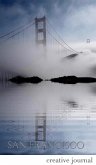 San Francisco stunning golden gate bridge reflections Blank white page Creative Journal