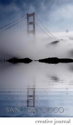 San Francisco stunning golden gate bridge reflections Blank white page Creative Journal - Huhn, Michael