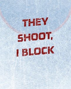 Hockey Notebook - Goalie Notebook - Blank Lined Paper - Mantablast