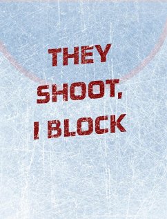 Hockey Notebook - Goalie Notebook - Blank Lined Paper - Mantablast
