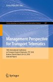Management Perspective for Transport Telematics (eBook, PDF)