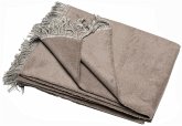 Fussenegger UNI-Designer Kuscheldecken - mit Fransen 150 x 200 cm rauch