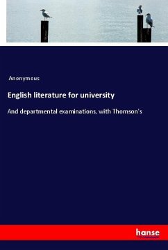 English literature for university - Anonymous
