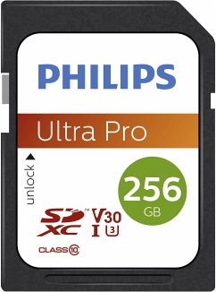 Philips SDXC Card 256GB Class 10 UHS-I U3 V30 A1