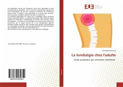 La lombalgie chez l'adulte - Hochard, Christophe