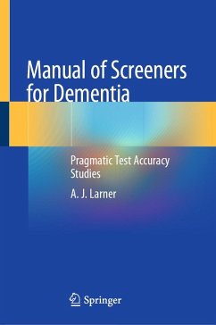Cover Manual of Screeners for Dementia