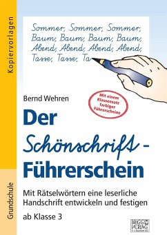 Der Schönschrift-Führerschein - Wehren, Bernd
