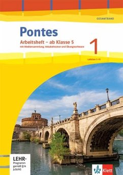 Cover Pontes Gesamtband 1. Arbeitsheft Klasse 5 mit Mediensammlung und Vokabeltrainer 1. Lernjahr