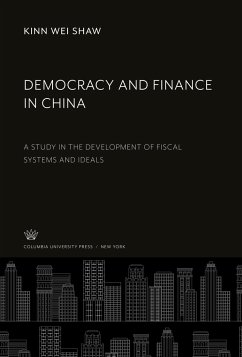 Democracy and Finance in China - Shaw, Kinn Wei
