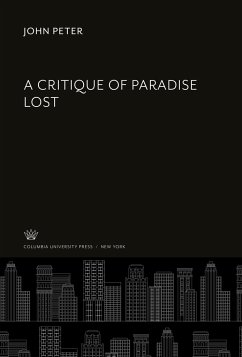 A Critique of Paradise Lost - Peter, John