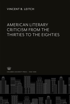 Cover American Literary Criticism from the Thirties to the Eighties