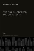 The English Ode from Milton to Keats