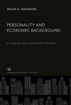 Personality and Economic Background - Davidson, Helen H.