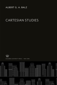 Cartesian Studies - Balz, Albert G. A.