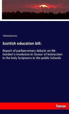 Scottish education bill: - Anonymous