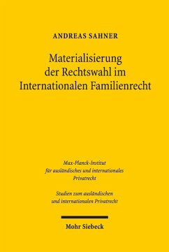 Cover Materialisierung der Rechtswahl im Internationalen Familienrecht (eBook, PDF)
